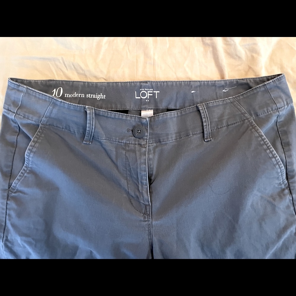 Grey Loft Modern Straight chino ankle pants